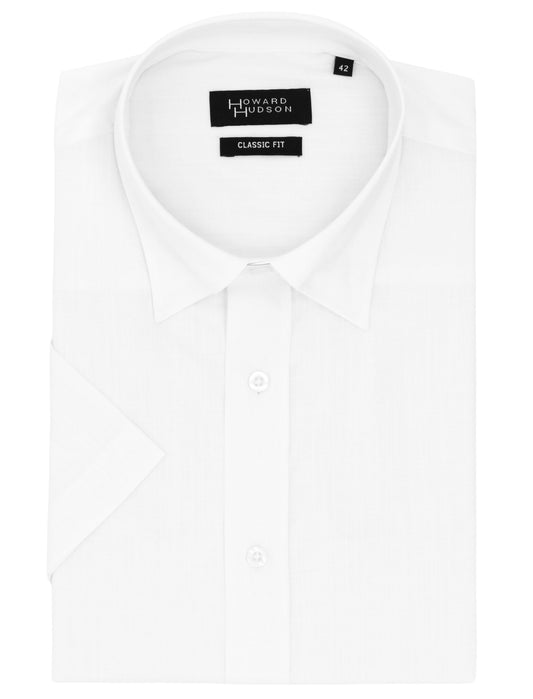 Brooke White Short Sleeve Casual Shirt