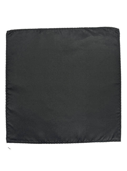 Black Silk Pocket Square