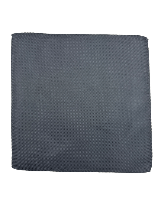 Gunmetal Silk Pocket Square