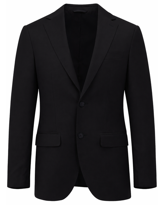 Lazio 112 Black Wool Suit Jacket