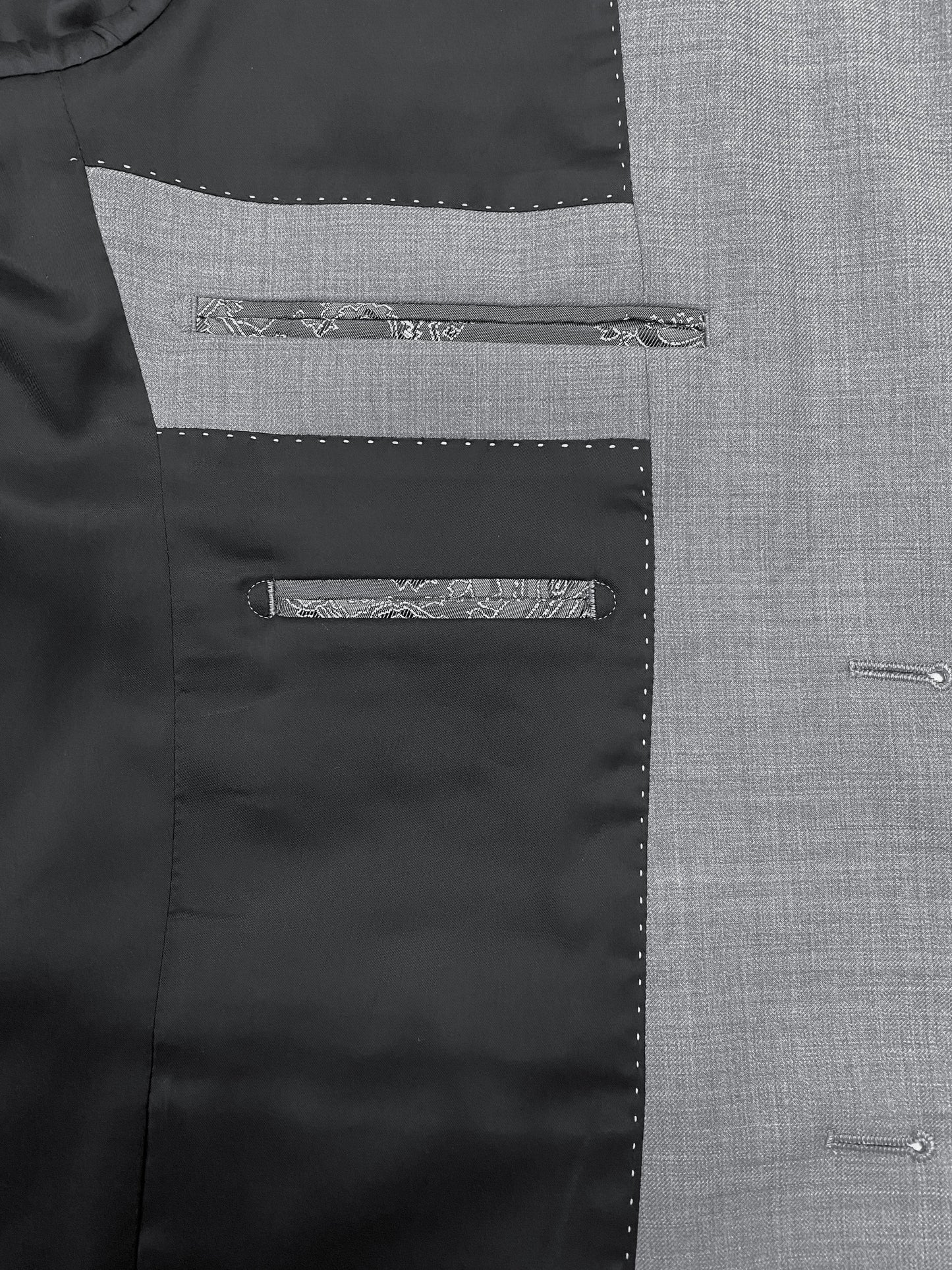 Lazio 112 Grey Wool Suit Jacket