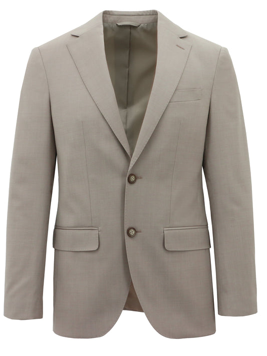 Lazio 112 Mushroom Wool Suit Jacket