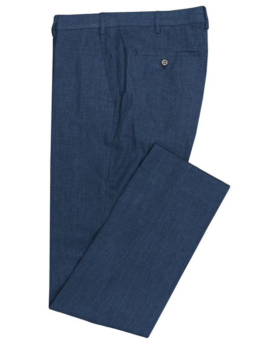 Edward 340 Blue Wool Trouser