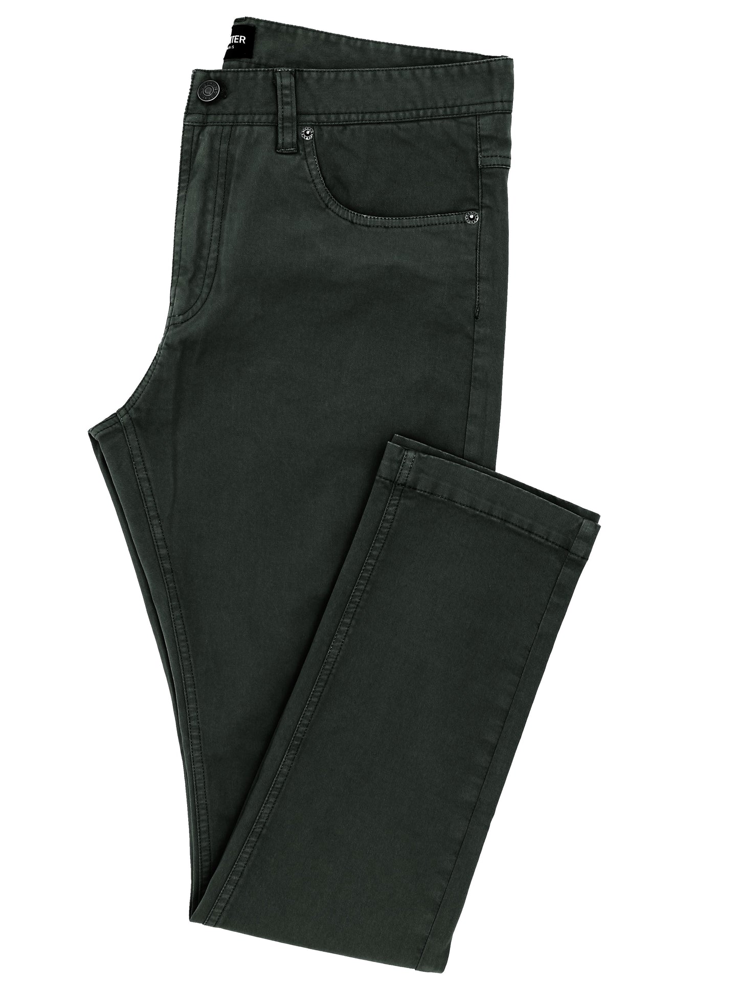 Orleans 591 Dark Green Five Pocket Jeans