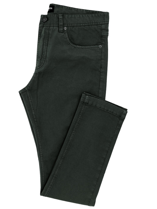 Orleans 591 Dark Green Five Pocket Jeans