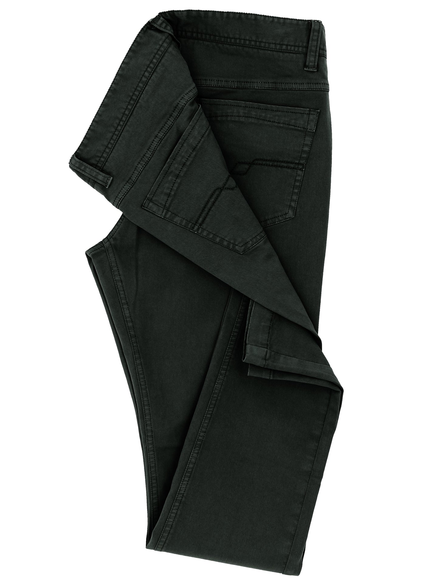 Orleans 591 Dark Green Five Pocket Jeans