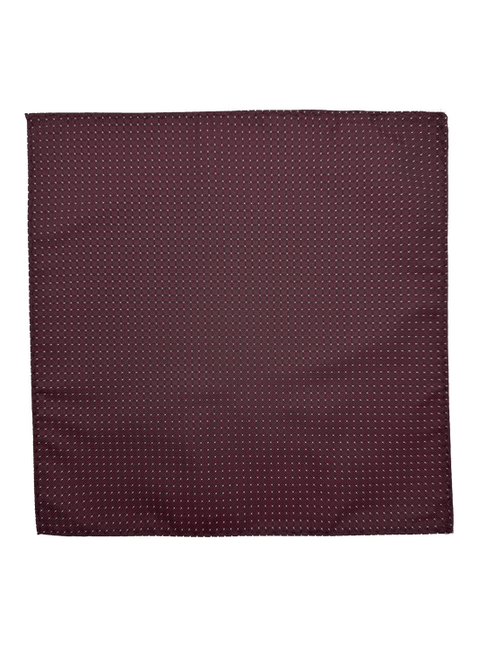 Burgundy Dotted Pocket Square