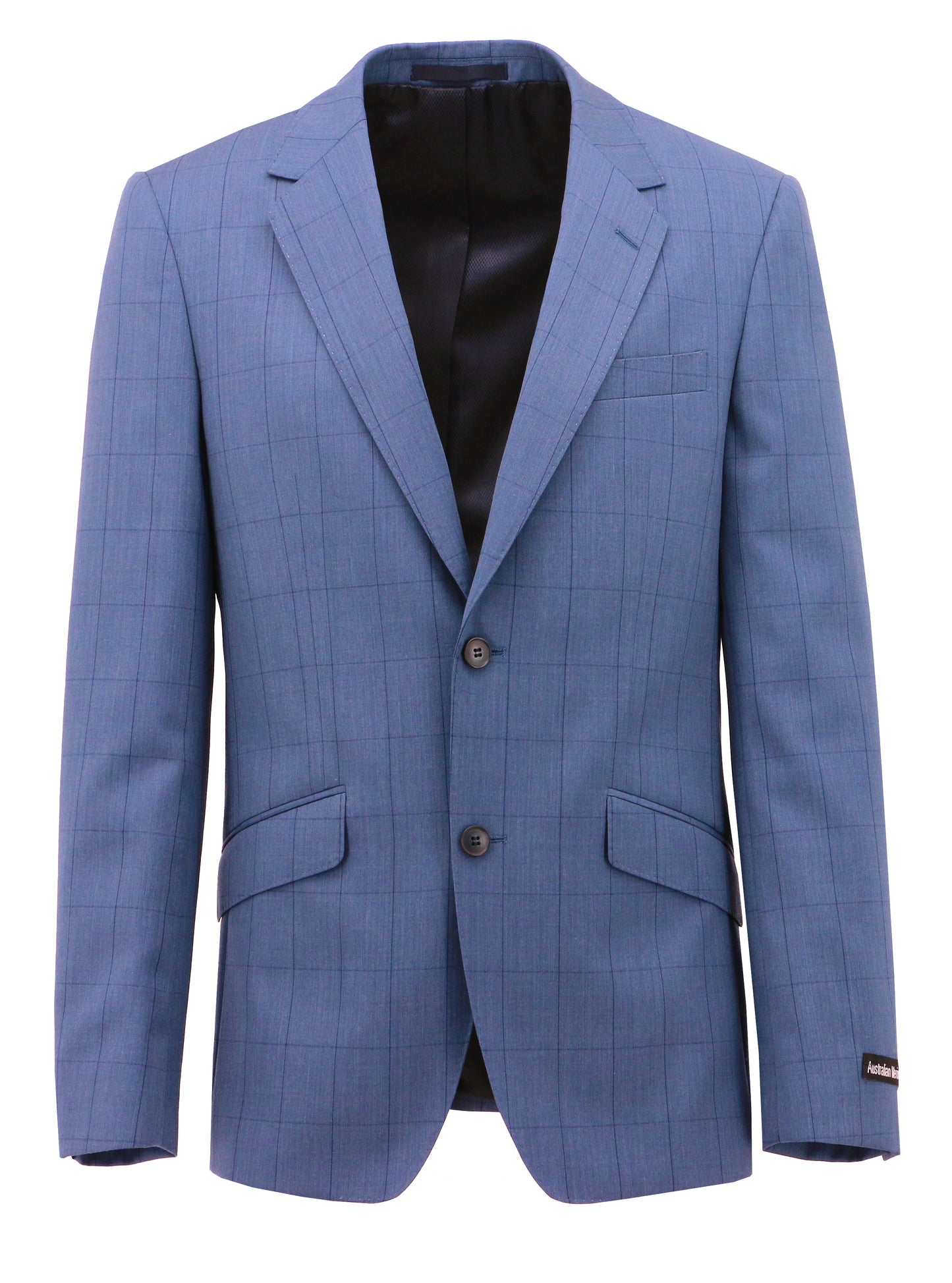 Lisbon Edward Light Blue Blue Checked Suit