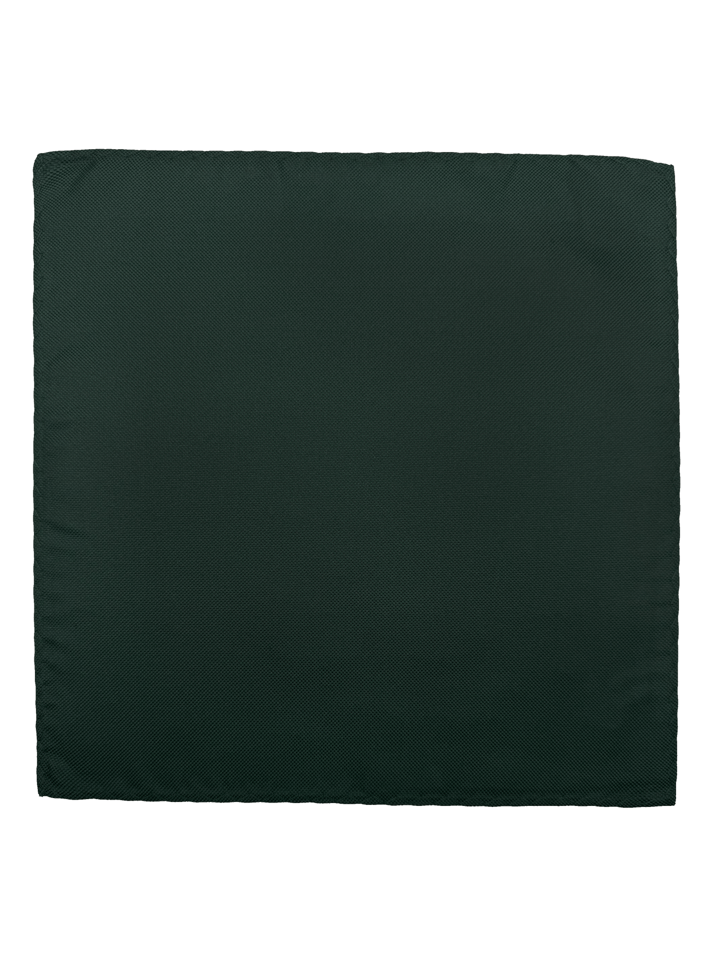 Green Textured Silk Pocket Square