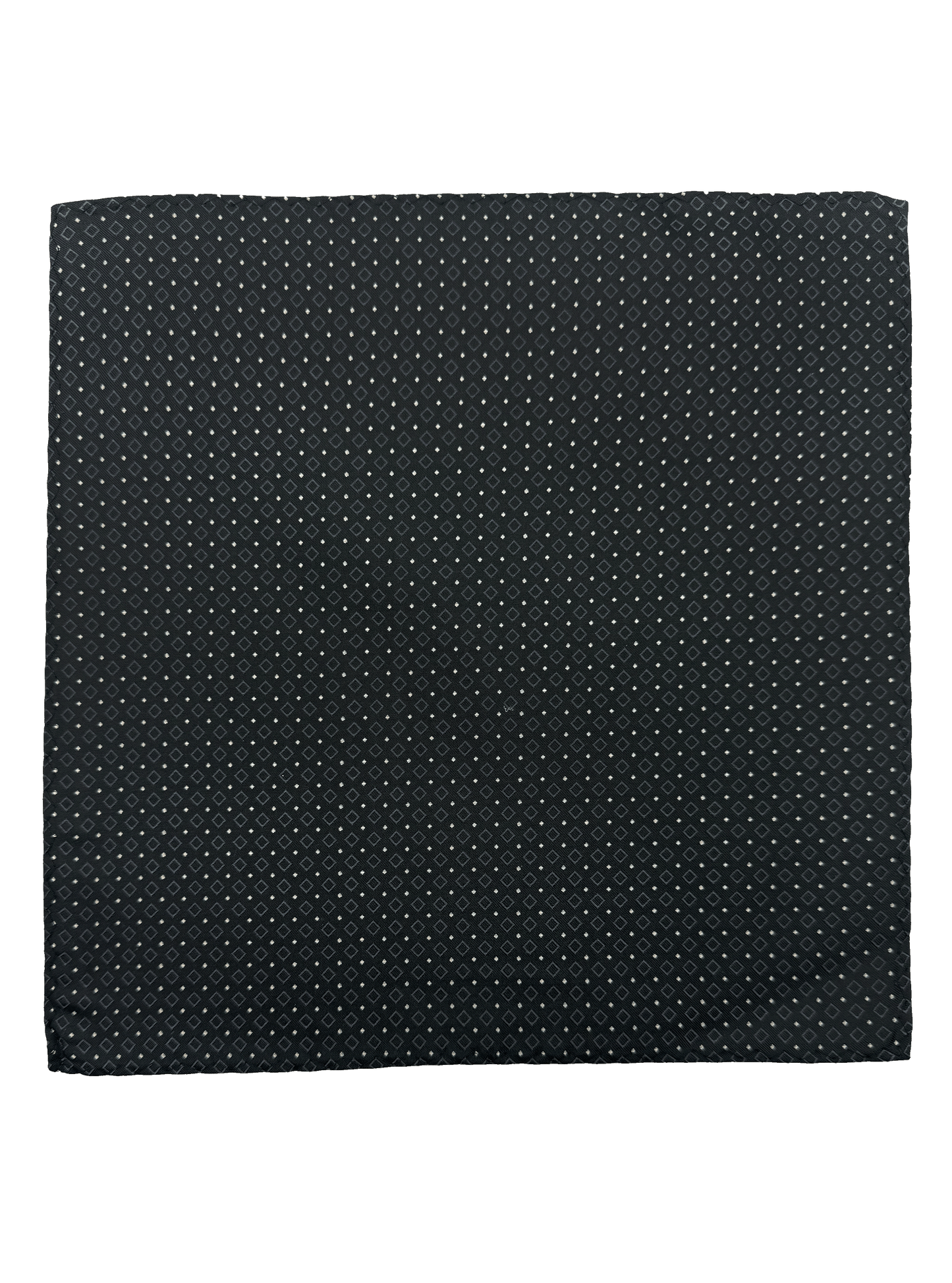 Blue Square Prink Silk Pocket Square