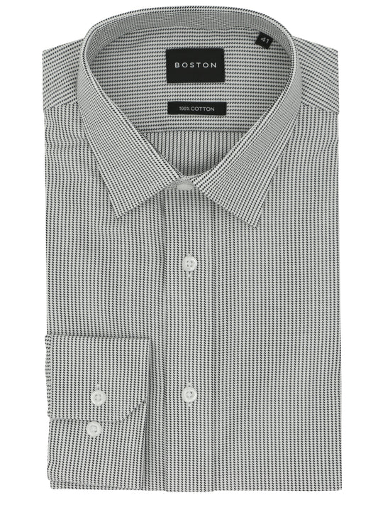 Liberty Business Black Micro Houndstooth Shirt