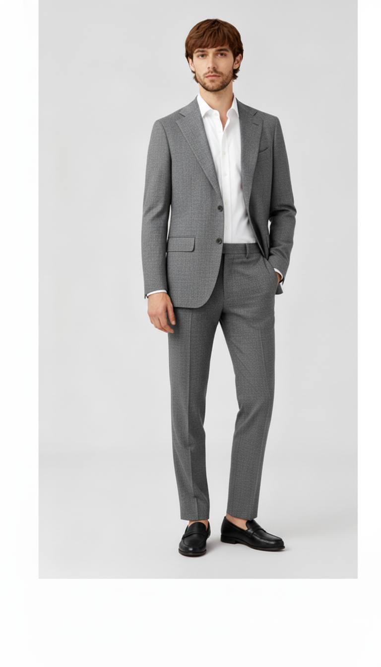 Siena Edward Black Houndstooth Suit