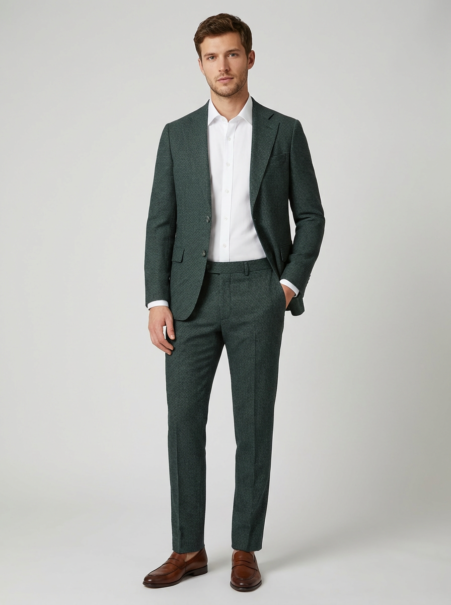 Siena Edward Green Houndstooth Suit