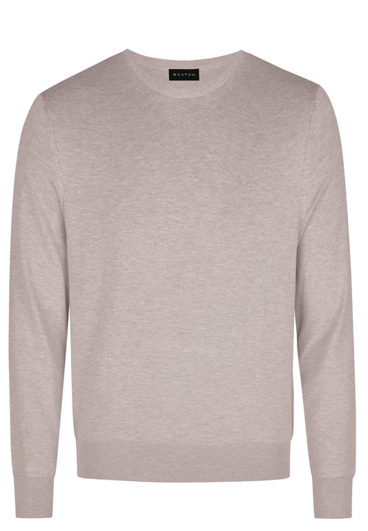 Sand Merino Wool Crew Knit Jumper