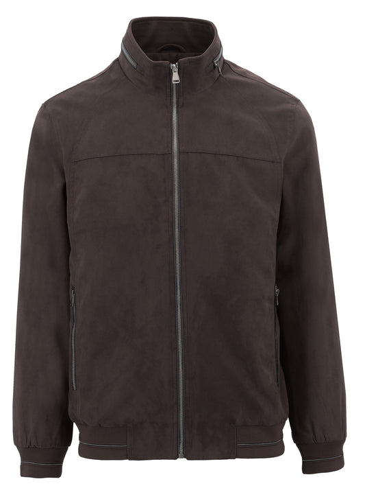 Bobby Chocolate Microsuede Jacket