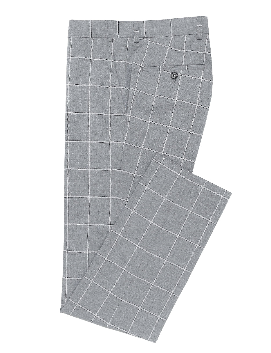 Edward Grey Checked Trousers