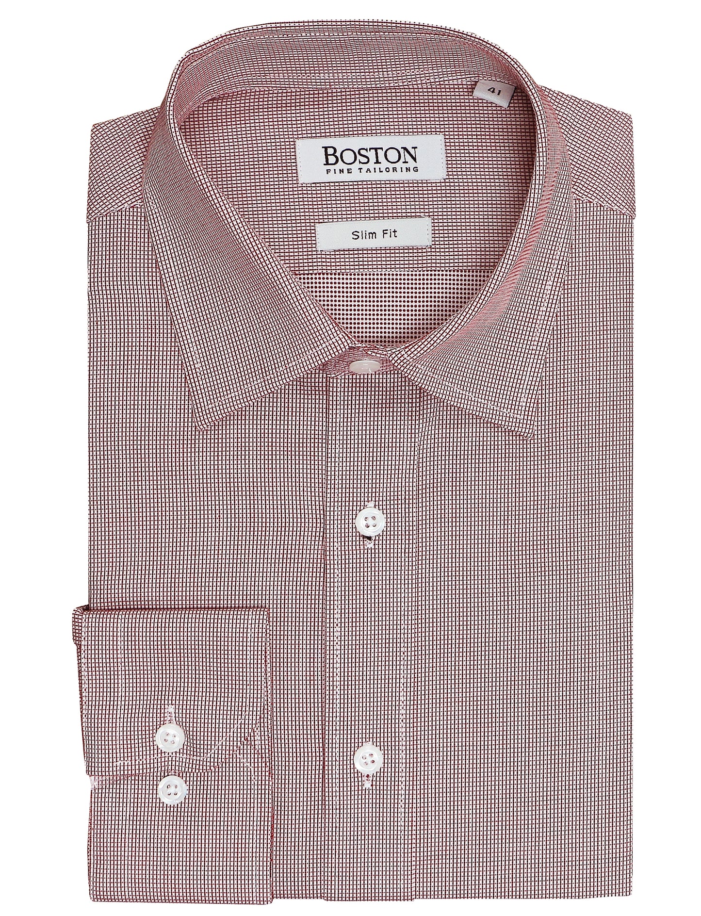 Liberty Business Red Mirco Checked Shirt