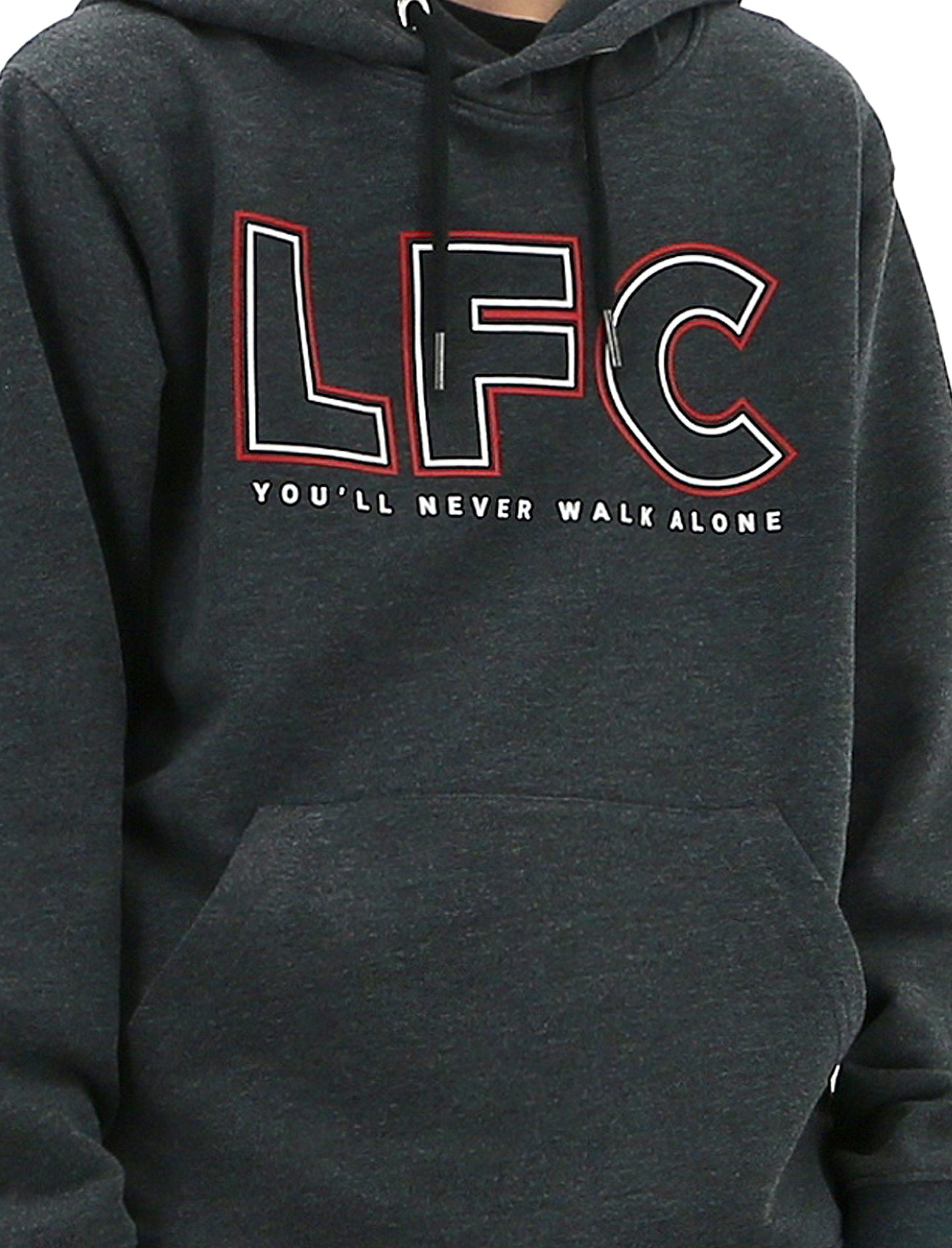 Liverpool FC Youth You'll Never Walk Alone Charcoal Hoodie