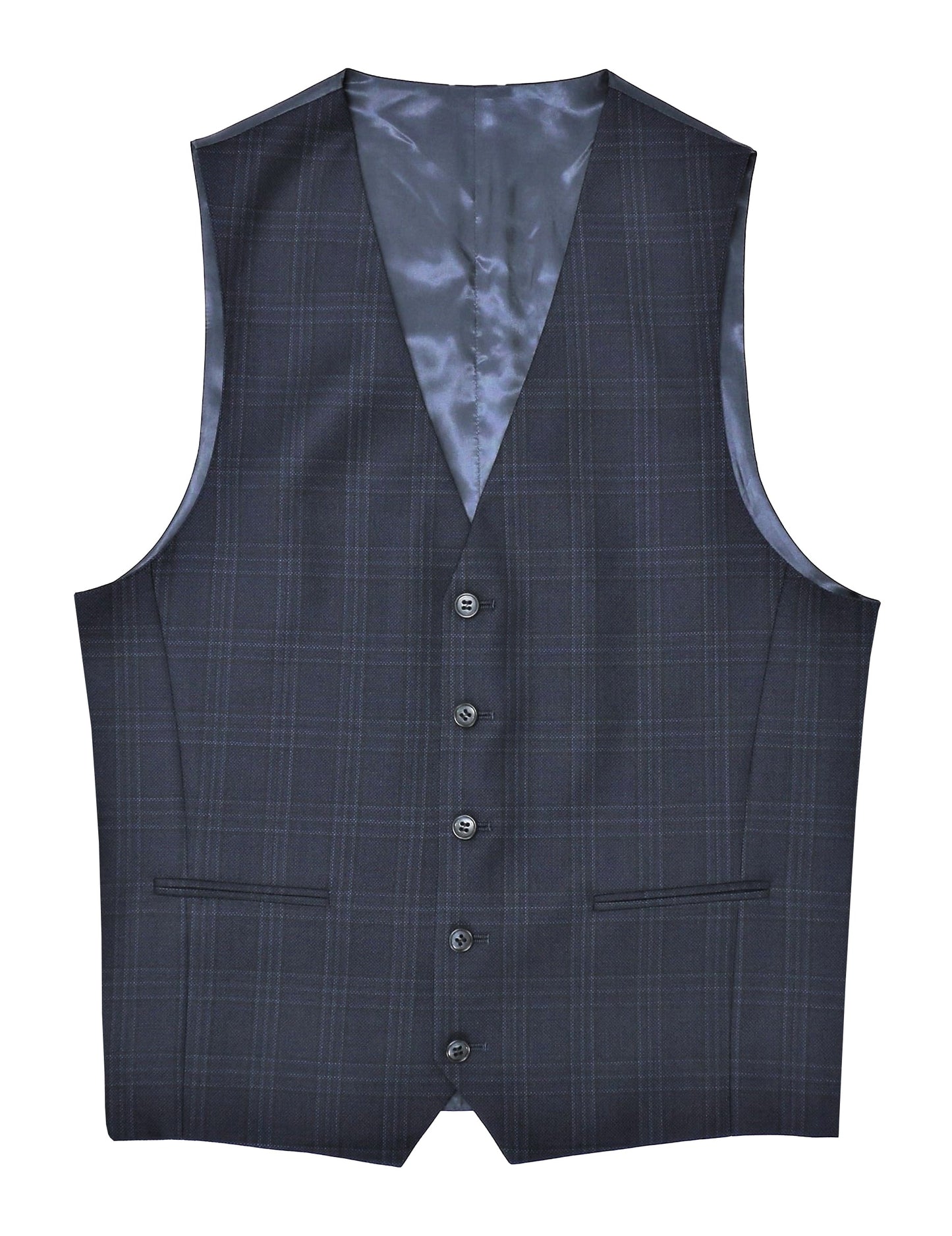 Ryan 108 Blue Wool Waistcoat