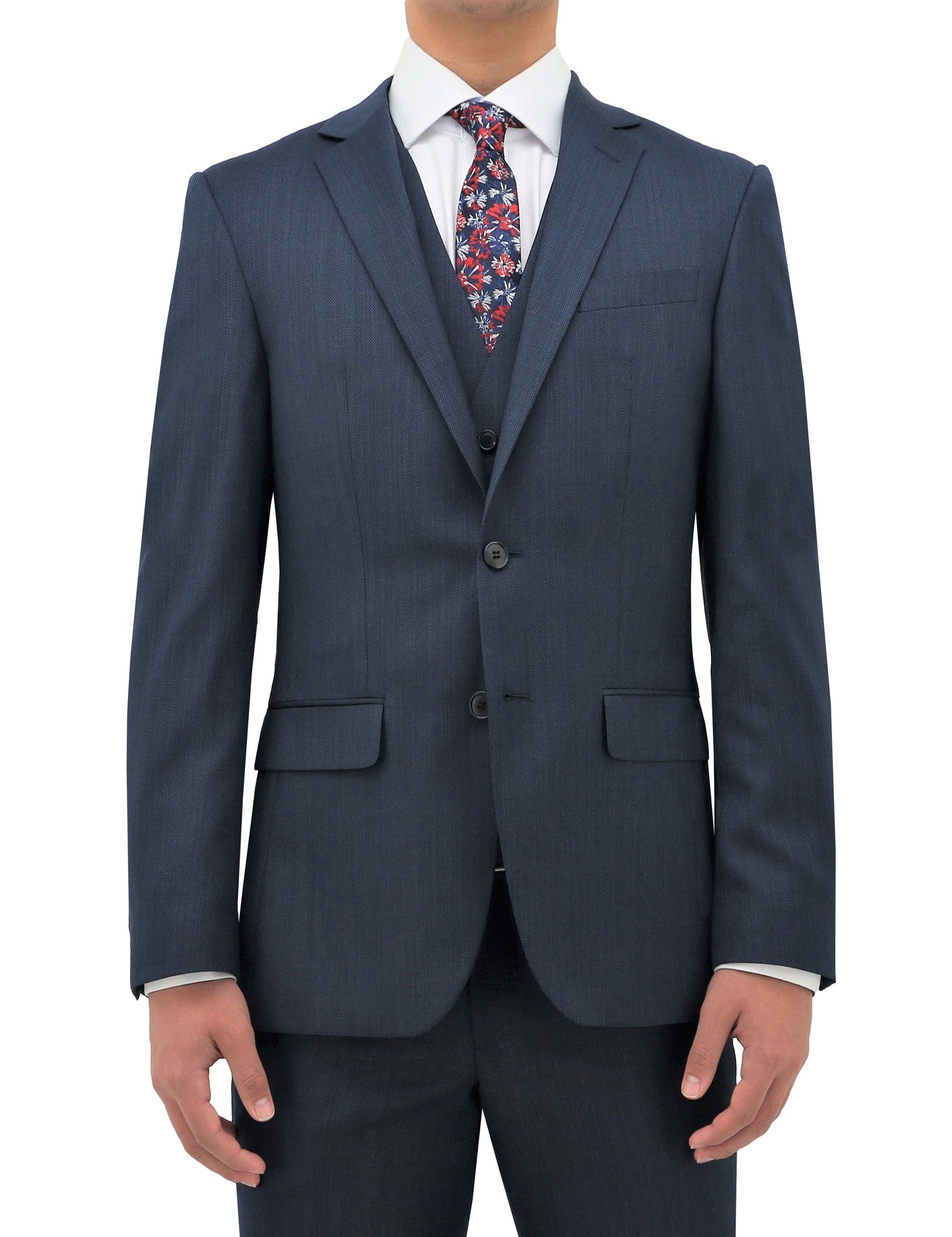 Michel 101 Blue Wool Suit Jacket