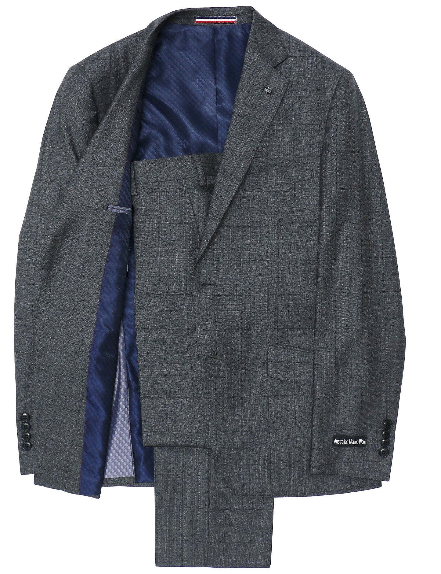 Edward 107 Grey Wool Trouser