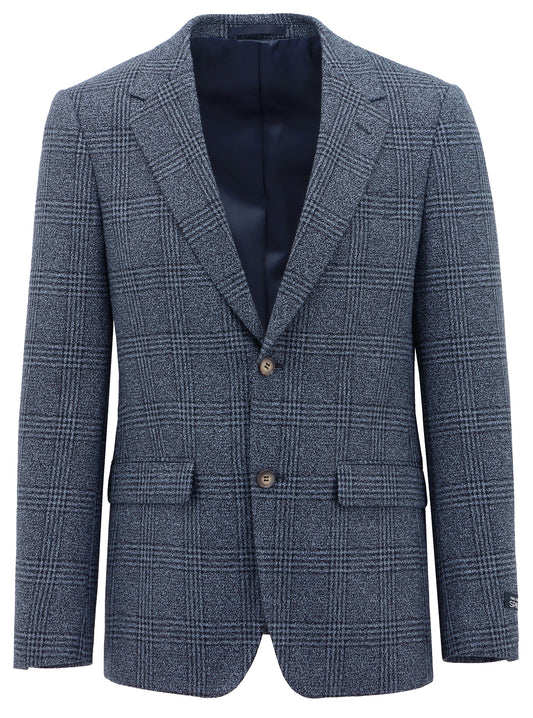 Melrose Blue Checked Sports Jacket