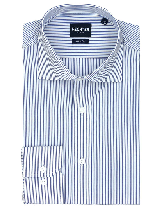Jacque Business Navy Striped Shirt