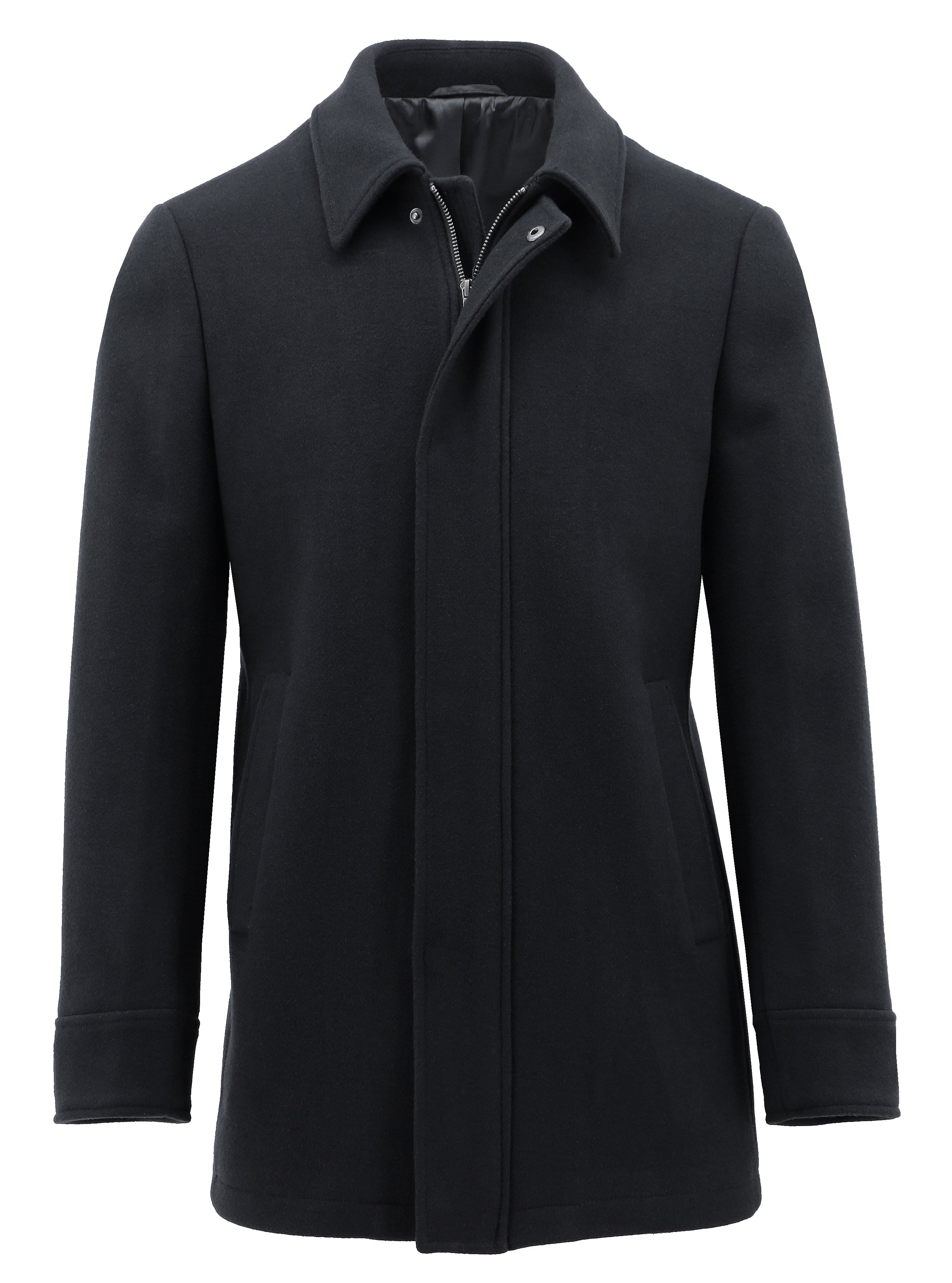 Black Wool Carcoat